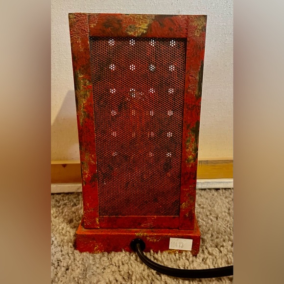 Eclectic Rustic DRAMATIC cheese grater light 11INCHES tall - Picture 5 of 6